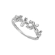 Diamond Butterfly Ring in 18K White Gold
