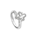 Diamond Butterfly Ring in 18K White Gold