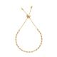 Diamond Bracelet in closed Bezel Setting in 18K Yellow Gold