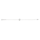 Diamond Heart key Bracelet in 18K White Gold
