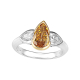 Fancy Color Diamond Ring Solitaire Design in 18K White Gold
