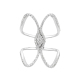 Diamond Butterfly Fashion Ring in 18K White Gold