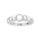 Fashion Gold Ring in 18K White Gold