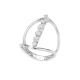 Diamond Fashion Line Ring in 18K White Gold